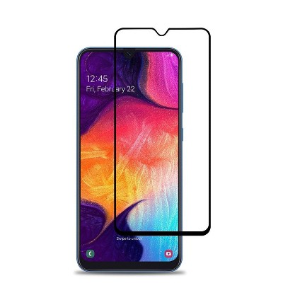 Valor Full Coverage Tempered Glass LCD Screen Protector Film Cover For Samsung Galaxy A50, Black