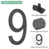 Unique Bargains 304 Stainless Steel Durable Waterproof House Numbers 1 Pc - 2 of 4