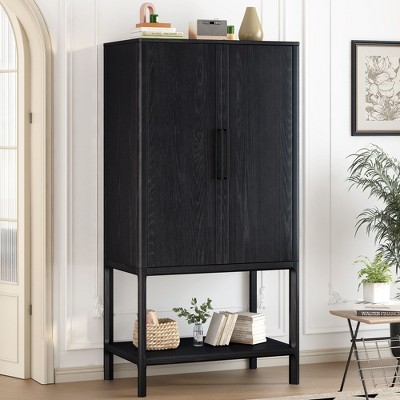 NicBex Buffet Cabinet with Storage Sophisticated Veneer Cabinet Console Table Sideboard Cabinet with Multiple Storage Functions for Living Room