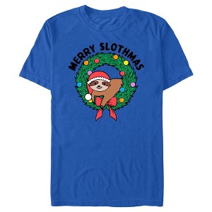 Men's Lost Gods Merry Slothmas T-Shirt - 1 of 4
