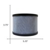 Nispira JH01 MK01 3-in-1 HEPA Filter Replacement For Air Purifier AROEVE MK01, ALROCKET JH06, Elechomes EPI081 EP1081, 1 Pack - 2 of 4