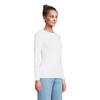 Lands' End Women's Plus Size Lightweight Jersey Skimming Long Sleeve Crew Neck T-shirt - 4 of 4