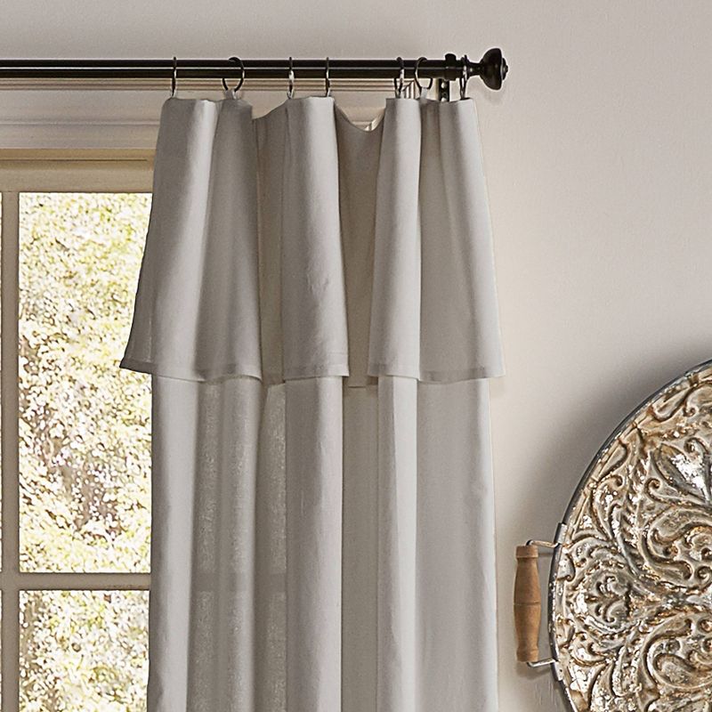 1pc Light Filtering Drop Cloth Window Curtain Panel - Mercantile, 3 of 16