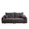NicBex Couches for Living Room 90" Loveseat Sofa Couch Lamb's Wool Upholstered 2-seater Sofa with 2 Cushions and 2 Ball Pillows - 2 of 4