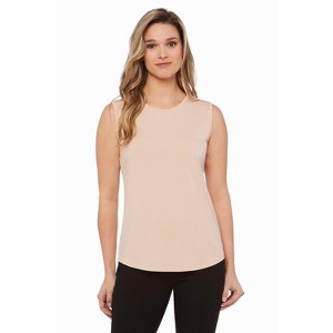 Rekucci Women's Soft Jersey Knit Sleeveless Tank Top – Casual & Versatile Everyday Wear - 1 of 3