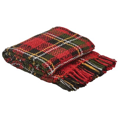 Park Designs Touch Of Tartan Throw - Red