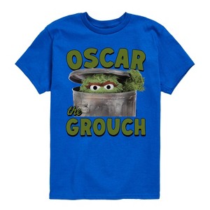 Boys' - Sesame Street - Oscar The Grouch Short Sleeve Graphic T-Shirt - 1 of 4