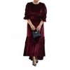 Women's Velvet Dress - Skirt Society - 4 of 4