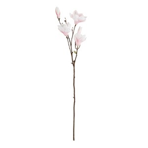 Saro Lifestyle Magnolia Stem Floral Accent (Set of 12), 39", Pink - 1 of 1