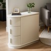 Hommoo 3-Drawer Wooden Narrow End Table - 3 of 4