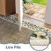 Area Rugs for Living Room Bedroom Modern Floral Bordered Rug Non-Slip Low Pile Accent Carpet Soft Foldable Rug Home Decor - 4 of 4
