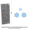 Big Dot of Happiness Blue Snowflakes - Paper Straw Decor - Winter Holiday Party Striped Decorative Straws - Set of 24 - 3 of 4