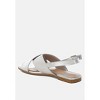 Kanon Metallic Pleather Criss-Cross Women Flats - 3 of 4