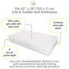 BreathableBaby Cotton Percale Fitted Sheet, For 52" x 28" Crib & Toddler Bed Mattress, Butterflies (2-Pack) - 3 of 4