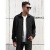 Men's corduroy longsleeved shirt classic button style ,with pleats at the back and pockets on the chest - 3 of 4