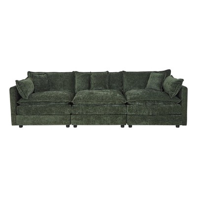 NicBex Couches for Living Room Deep Seat Sofa Couch Upholstered 2 Seater Sleeper Loveseat Sofa with 4 Pillows for Bedroom
