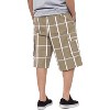 Shaka Wear Men's Cargo Shorts, Relaxed Fit, Plaid, Elastic Waist - 2 of 4