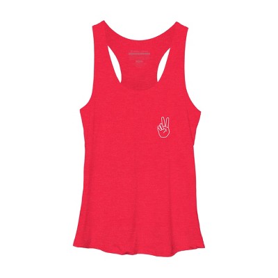 Women's Design By Humans peace By desiredesign Racerback Tank Top