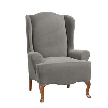 Stretch Knit Wing Chair Slipcover - Sure Fit