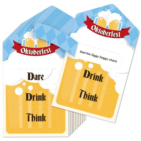 Wijzer Citroen werknemer Big Dot Of Happiness Oktoberfest - Beer Festival Game Pickle Cards - Dare,  Drink, Think Pull Tabs - Set Of 12 : Target