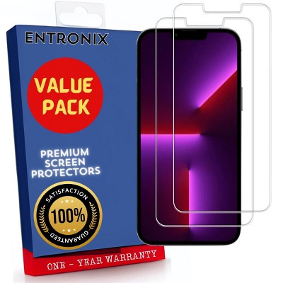 Entronix Clear Screen Protector Compatible with iPhone 13 - 2-Piece Combo