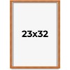 PosterPalooza | Photo Size Classic Brown Picture Frame - UV Acrylic, Foam Board Backing, Hanging Hardware - 2 of 4