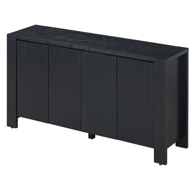 NicBex Kitchen Sideboard Buffet Cabinet with 4 Doors & Adjustable Shelves
