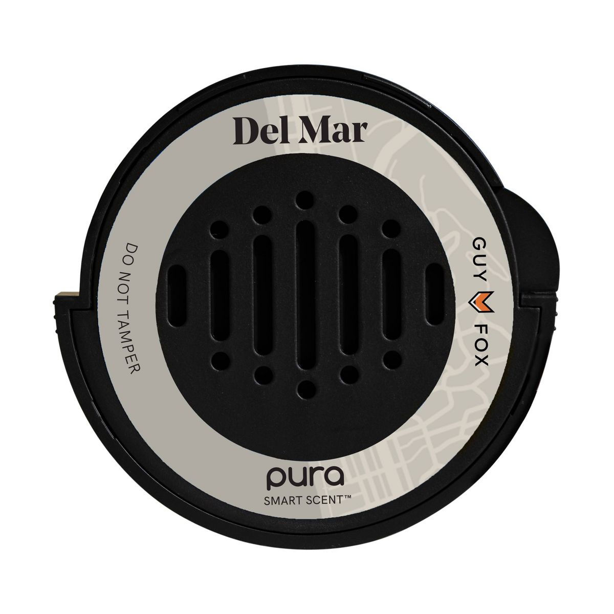 Pura Guy Fox Del Mar Car Fragrance Refill: Fresh Sea Air & Orange Blossom Scent, No Harsh Chemicals