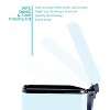 LunaLulinlk 1.3 gal Bathroom Trash Can, Stainless Steel, Blue - 4 of 4