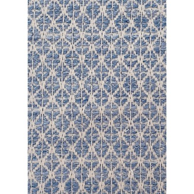 Coastal Breeze Indigo Blue Indoor Outdoor Pillow