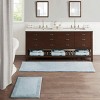 SEVOBAL Bath Rugs and Mats Cotton Tufted Reversible Bath RugNon Skid Bath Mats for Bathroom Floor Bath Rugs for Bath Room, Blue, 72"*24"*0.75" - 4 of 4