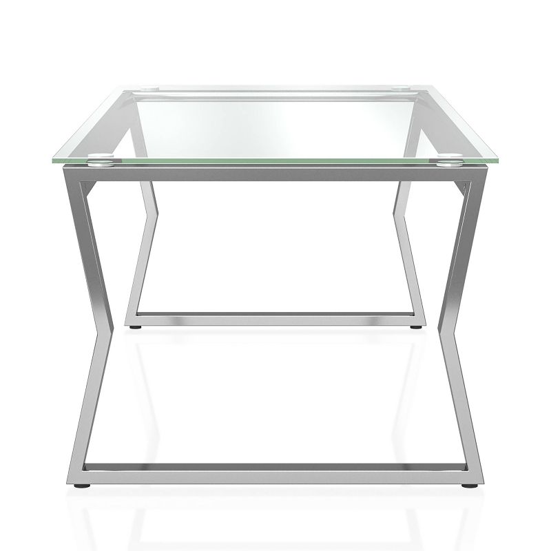 Lindria Coffee Table with Tempered Glass Top Chrome - miBasics, 4 of 7