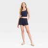 Women's French Terry Mid-Rise Lace Trim Pull-On Shorts - Wild Fable™ - 3 of 3