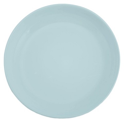 Ice Blue Glossy Ceramic 8.5 Inch Dinner Bowls Set of 4