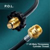 GASPRO 18-Foot Propane Hose Adapter, Compatible with Mr. Heater Buddy Heater, Portable Grill, and More, Connects to 5-100lb Tank - 2 of 4
