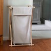 X-Frame Bamboo Hamper, Washable Liner and Bamboo Frame, Eco-Friendly and Renewable, Folds for Storage, Simple and Chic - 2 of 4