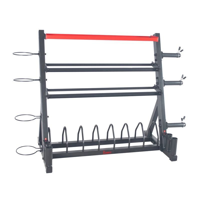 Sunny Health &#38; Fitness All-In-One Weights Storage Rack Stand, 2 of 14