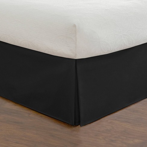 Black and hotsell white bed skirt