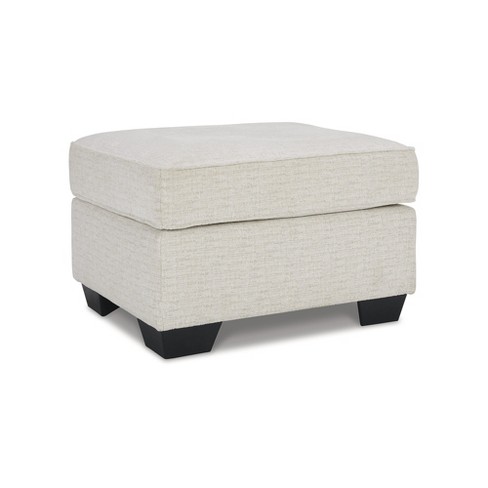 Signature Design By Ashley Contemporary Cashton Ottoman, Snow : Target