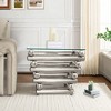 NicBex Modern 55.12" Rectangle Coffee Table with Glass Top and Steel Frame for Living Room and Office - 4 of 4