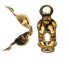 John Bead Must Have Findings Metal Gold 4x8mm Clamshell Bead Tips for Jewelry Making Findings, 142 Pieces - 2 of 2