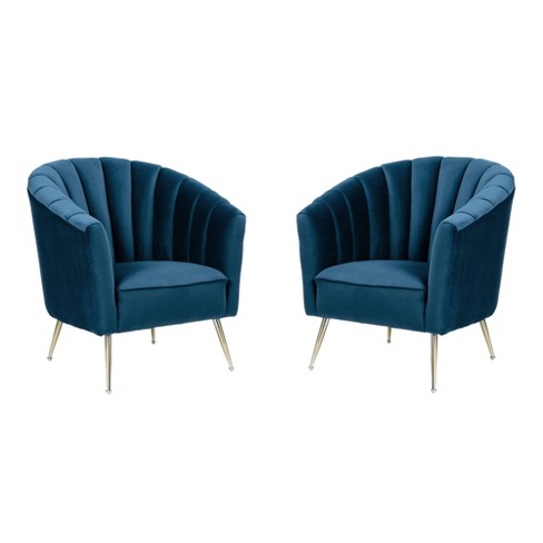 Blue velvet accent sales chair target