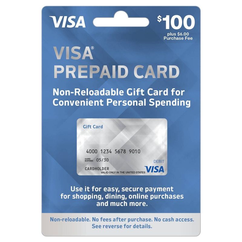 Visa Prepaid GiftCard - $100 + $6 Fee, 1 of 2