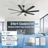 Large Industrial Smart Ceiling Fans with Lights and Remote & APP Control 8 ABS Blades 6-Speed Powerful DC Motor Reversible For Home/Commercial/Outdoor - 2 of 4