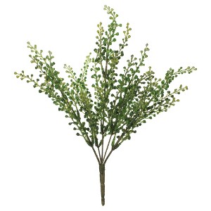 Vickerman 12.5" Artificial Green Eucalyptus Bush Spray. - 1 of 4