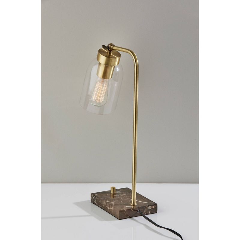 Bristol Desk Lamp (Includes Light Bulb) Antique Brass - Adesso, 5 of 8