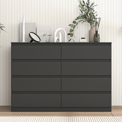 CIPACHO Modern White 6-Drawer Dresser - Roomy Double Dresser for Home