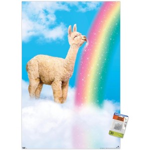 Trends International Avanti - Llama Licks Rainbow Unframed Wall Poster Prints - 1 of 4