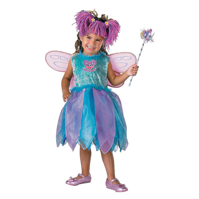 Disguise Toddler Girls' Deluxe Sesame Street Abby Cadabby Fairy Costume, 1 of 2