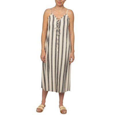 Hurley Womens Lace Up Midi Dress
